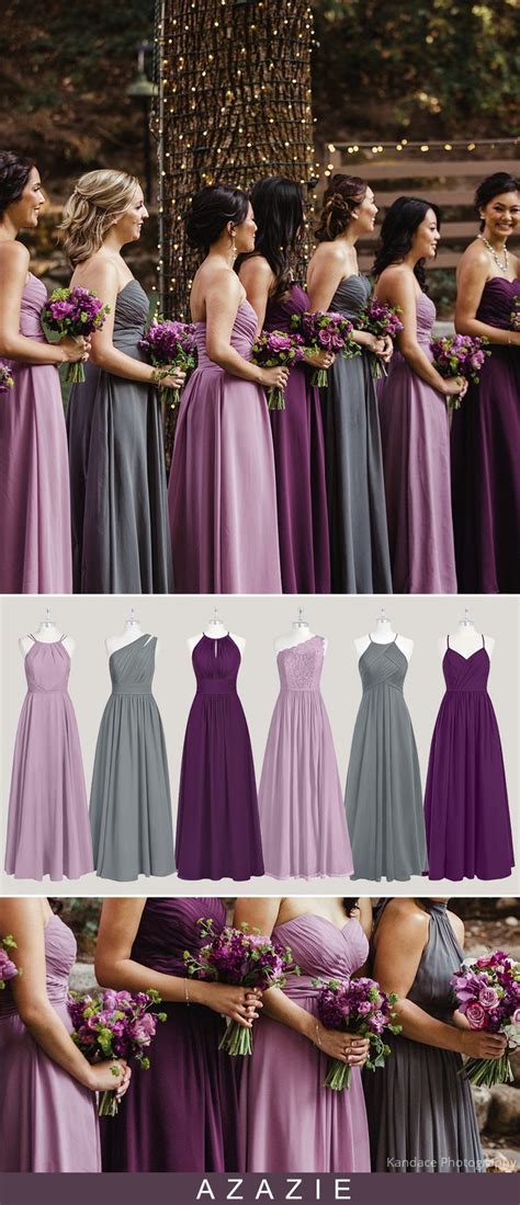 color combination with purple dress.